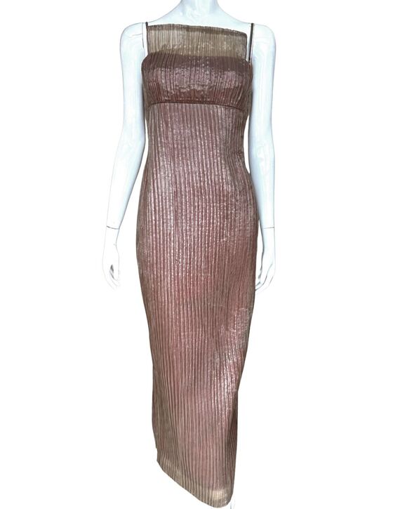 Kathlin Argiro Dresses & Skirts - Kathlin Argiro Atelier Bronze Grecian Column Dress S 2